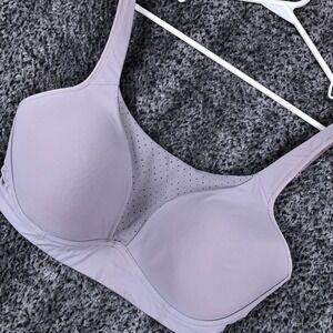 Lululemon Sports Bra Womens 34D Purple Underwire Full Coverage Padded Support